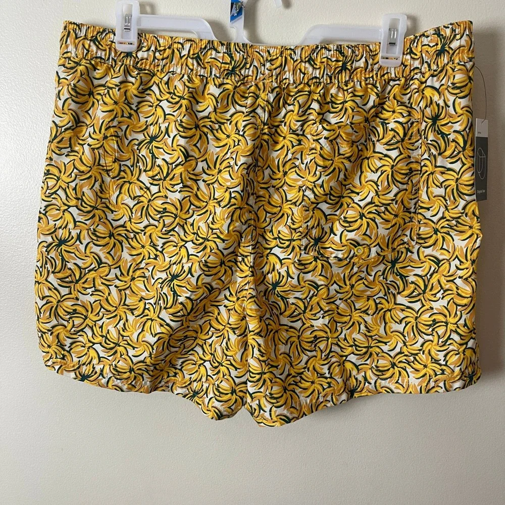 Original Use Mens Banana Print Swim Trunks Yellow 5